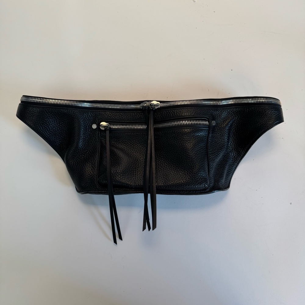 rag & bone Black Leather, belt bag / crossbody